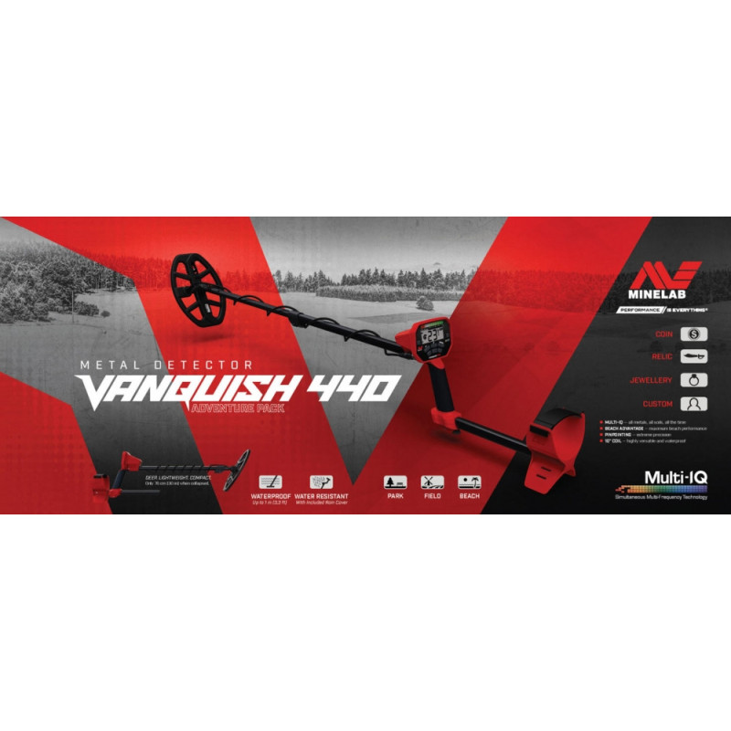 Minelab Vanquish 440 | Metaldetektor - Treasurehunter.dk