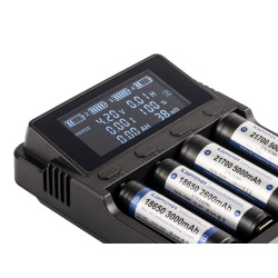KeepPower L4 Oplader til 18650 & 26650 batterier