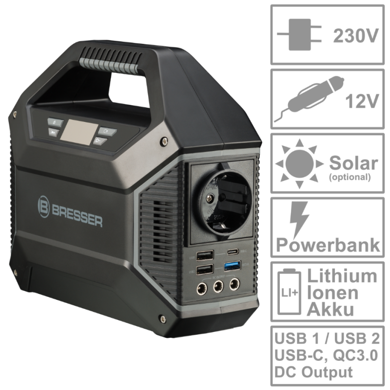 BRESSER - Transportabel Power station - Treasurehunter.dk