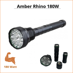 Kraftigste Ravlygte | DKs kraftigste ravlygte| Amber Rhino Pro 180W