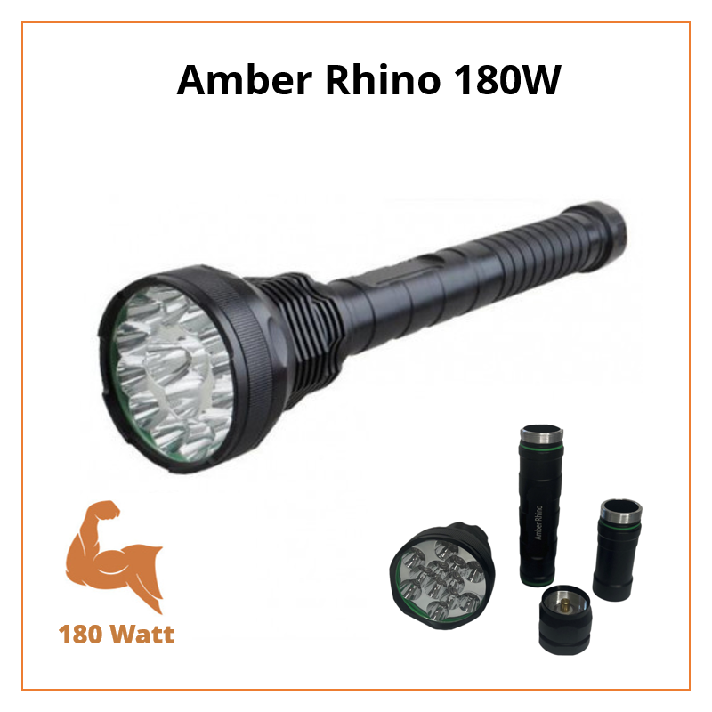 Kraftigste Ravlygte | DKs kraftigste ravlygte| Amber Rhino Pro 180W