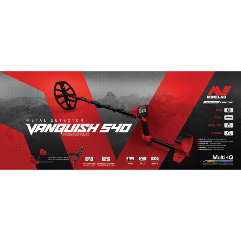 Minelab Vanquish 540 | Metaldetektor - Treasurehunter.dk