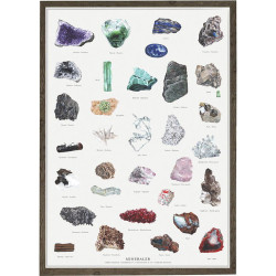 Plakat A2: Mineraler - Treasurehunter.dk