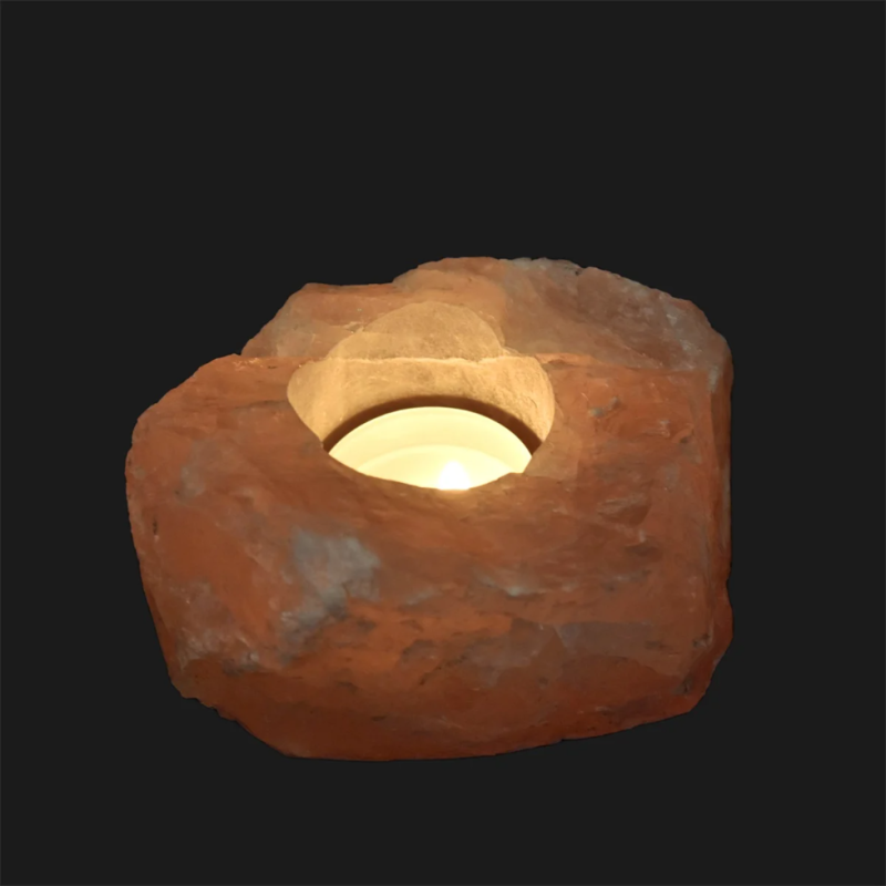 Fyrfadsstage af rosenkvarts - Treasurehunter.dk