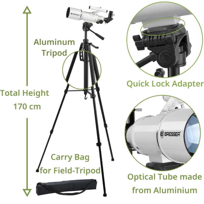 CLASSIC 70/350 REFRACTOR TELESCOPE | BRESSER | Teleskop