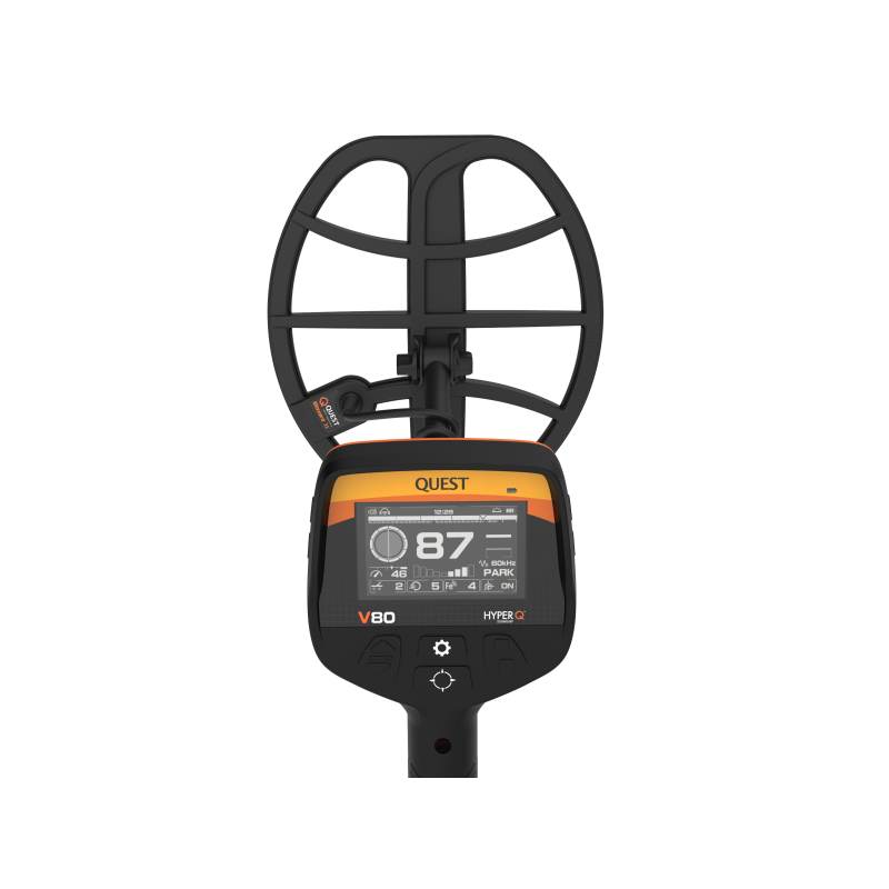 Quest V80 | Simultan multifrekvens Metaldetektor - Treasurehunter.dk