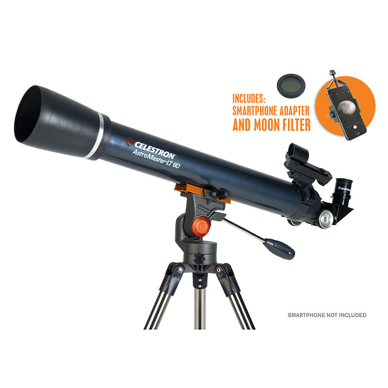 Celestron Astromaster 60 stjernekikkert inkl. smartphone adapter og månefilter