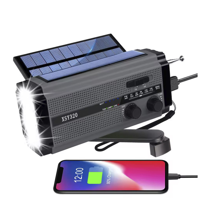 Globuz - Nødradio m/ Powerbank 5.000mAh