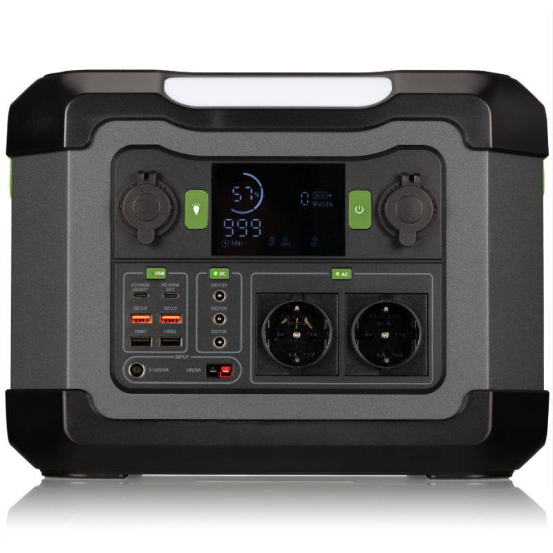 BRESSER - Transportabel Power station 1200W - Treasurehunter.dk
