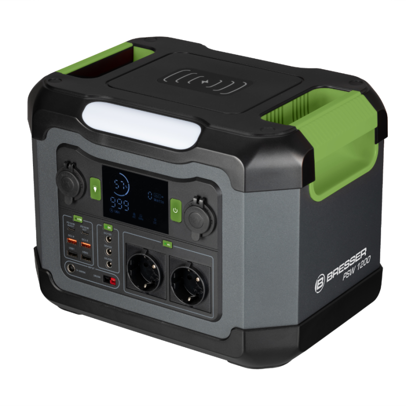 BRESSER - Transportabel Power station 1200W - Treasurehunter.dk