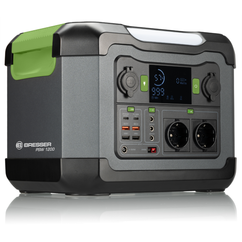 BRESSER - Transportabel Power station 1200W - Treasurehunter.dk