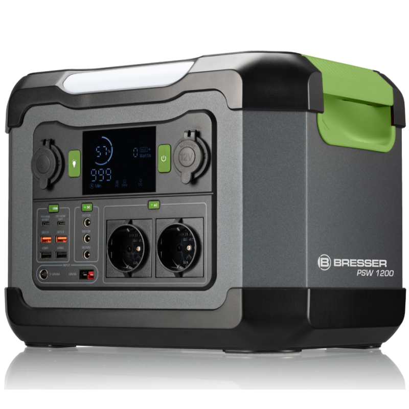 BRESSER - Transportabel Power station 1200W - Treasurehunter.dk