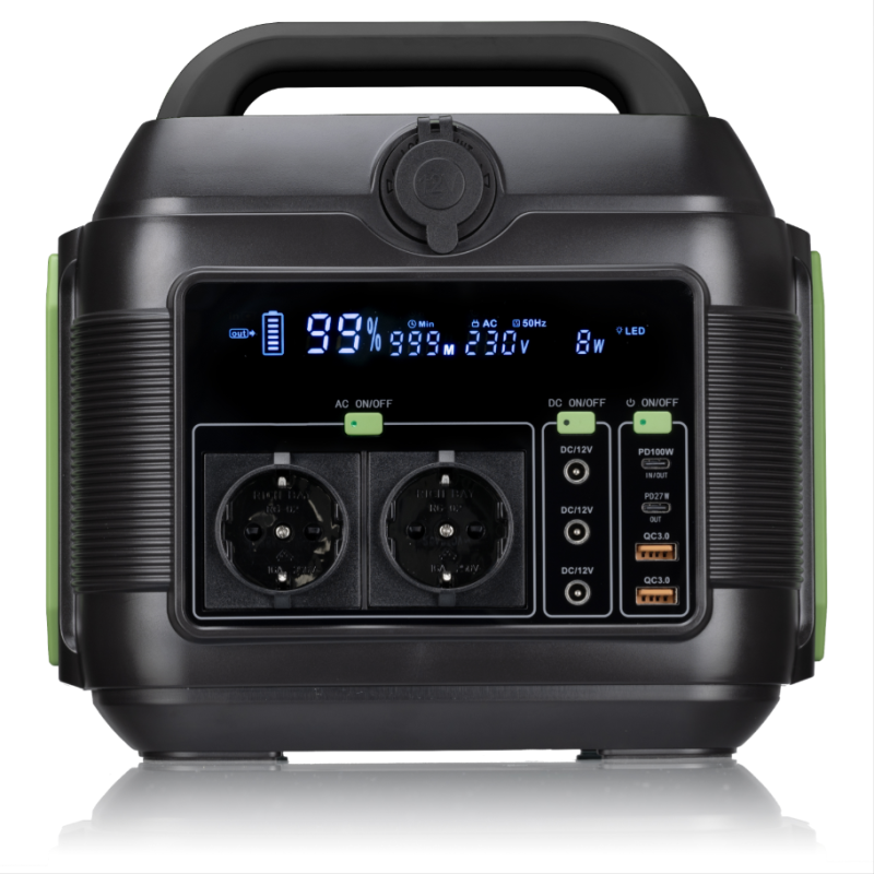 BRESSER - Transportabel Power station 600W - Treasurehunter.dk