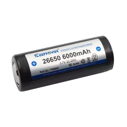 6000 mAh 26650 batteri fra KeepPower