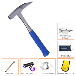 GLOBUZ Geolog Hammer Deluxe - Spids - Treasurehunter.dk
