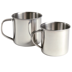 Mil-Tec 300 ml krus i rustfrit stål - Treasurehunter.dk
