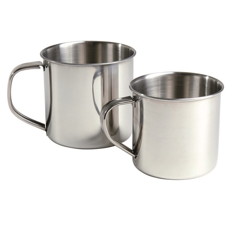 Mil-Tec 300 ml krus i rustfrit stål - Treasurehunter.dk