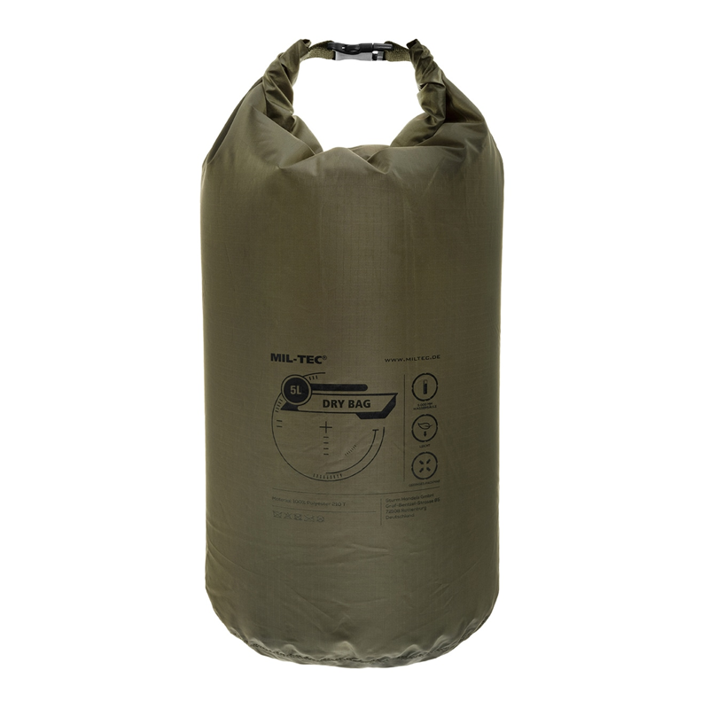 MIL-TEC Drybag 5L - Treasurehunter.dk