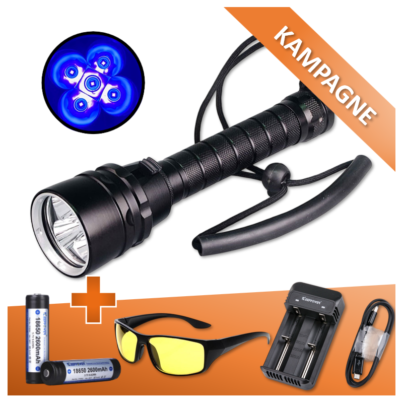Amber Scorpion Pro 9 Watt ravlygte i top kvalitet