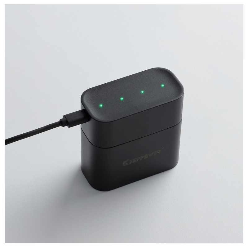 Keeppower i4 - Genopladelige AA batterier, 4 stk. inkl. oplader