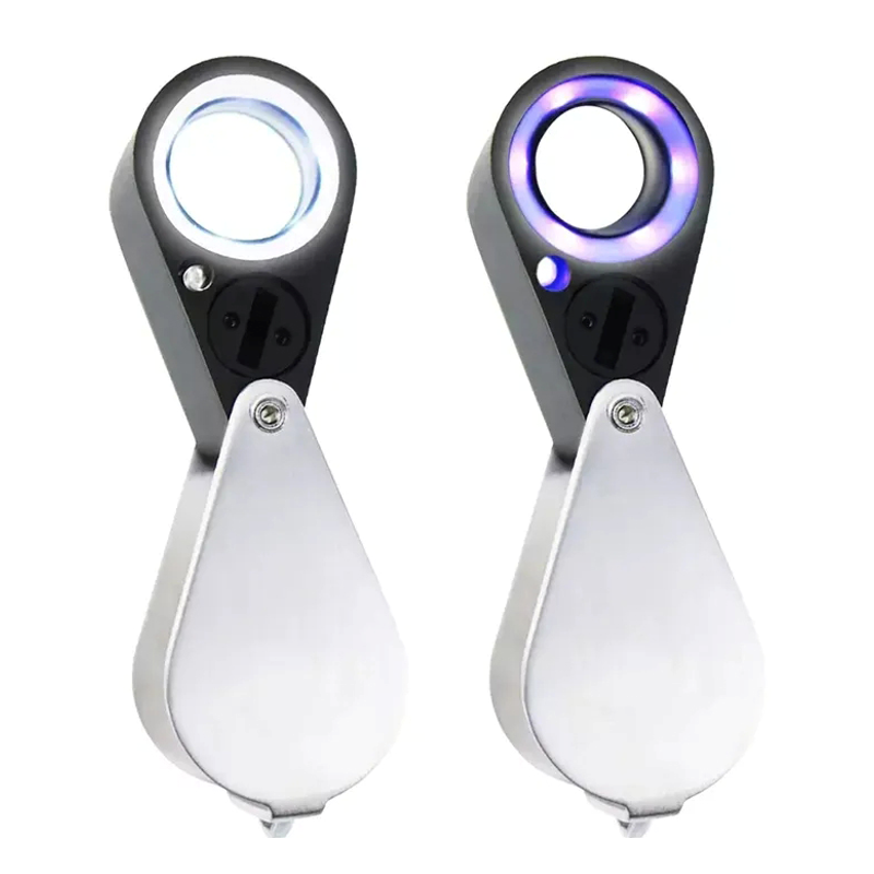 Globuz indslagslup 20x med LED & UV – Til rav & andre fund