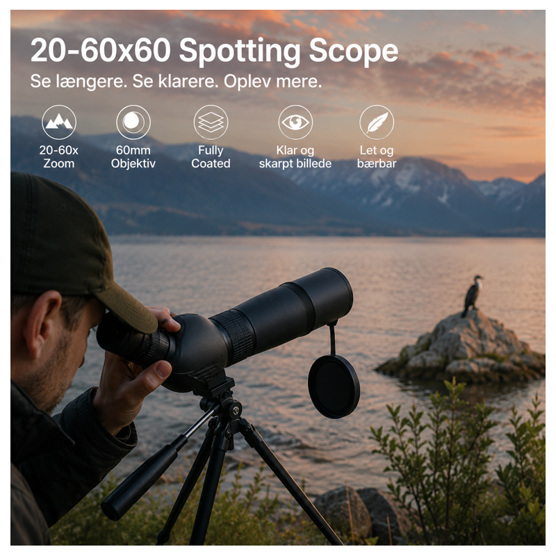 Udsigtskikkert | Globuz - 20-60x60 Spotting Scope