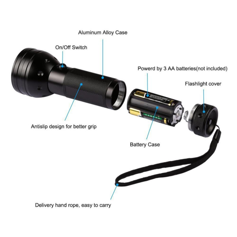 Ravlygte Amber Light Original 51uv dioder